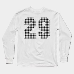 Plaid Number - 29 - Dark Long Sleeve T-Shirt